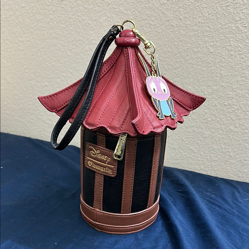 Disney Loungefly Red and Brown Cricket Cage Bag